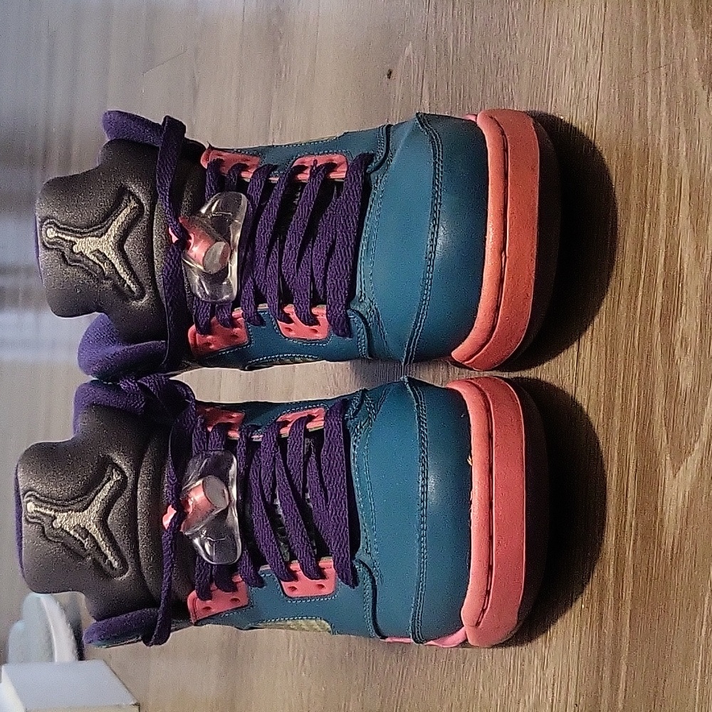 Nike Air Jordan 5 Retro Teal Purple Pink